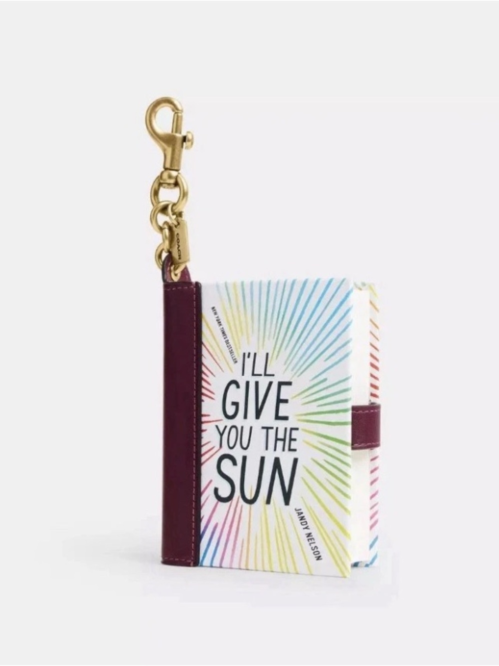 Coach - I'll Give You The Sun - Jandy Nelson - Book Bag Charm - CFK52 NWT